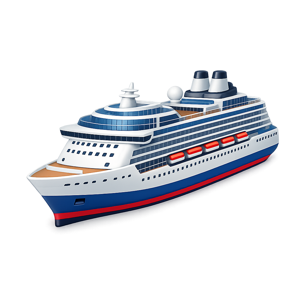 Cruise ship PNG image with transparent background