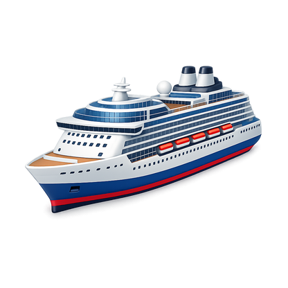 Cruise ship PNG image with transparent background