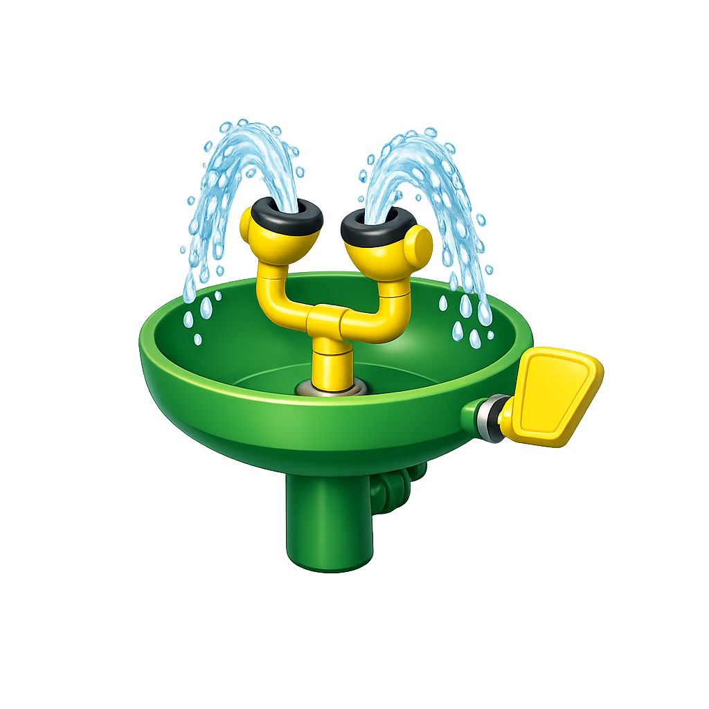 3D laboratory eyewash station PNG