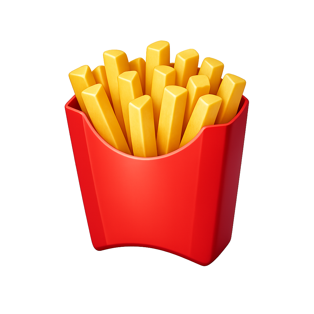 Fast Food Clipart | 30 3D PNG Images