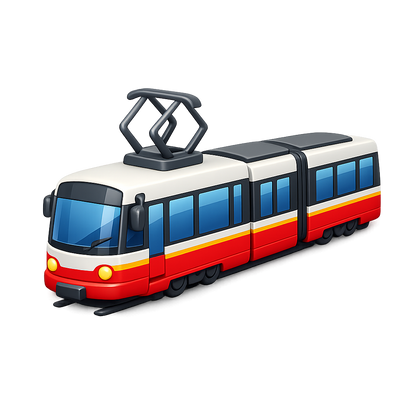 Tram PNG image with transparent background