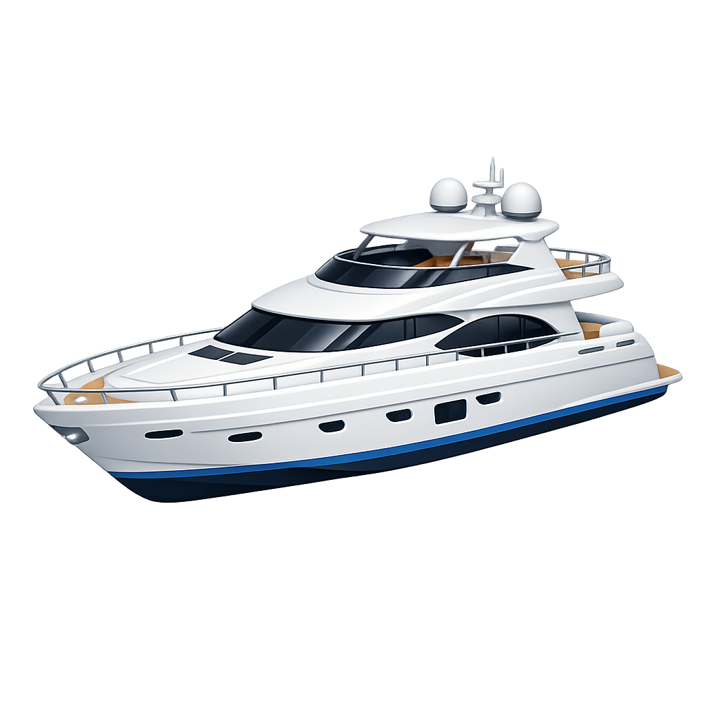 Yacht PNG image with transparent background